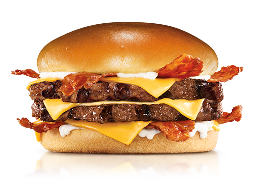 Monster big angus cheese and bacon double burger