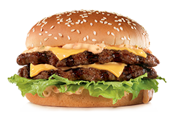 big carl double cheese burger
