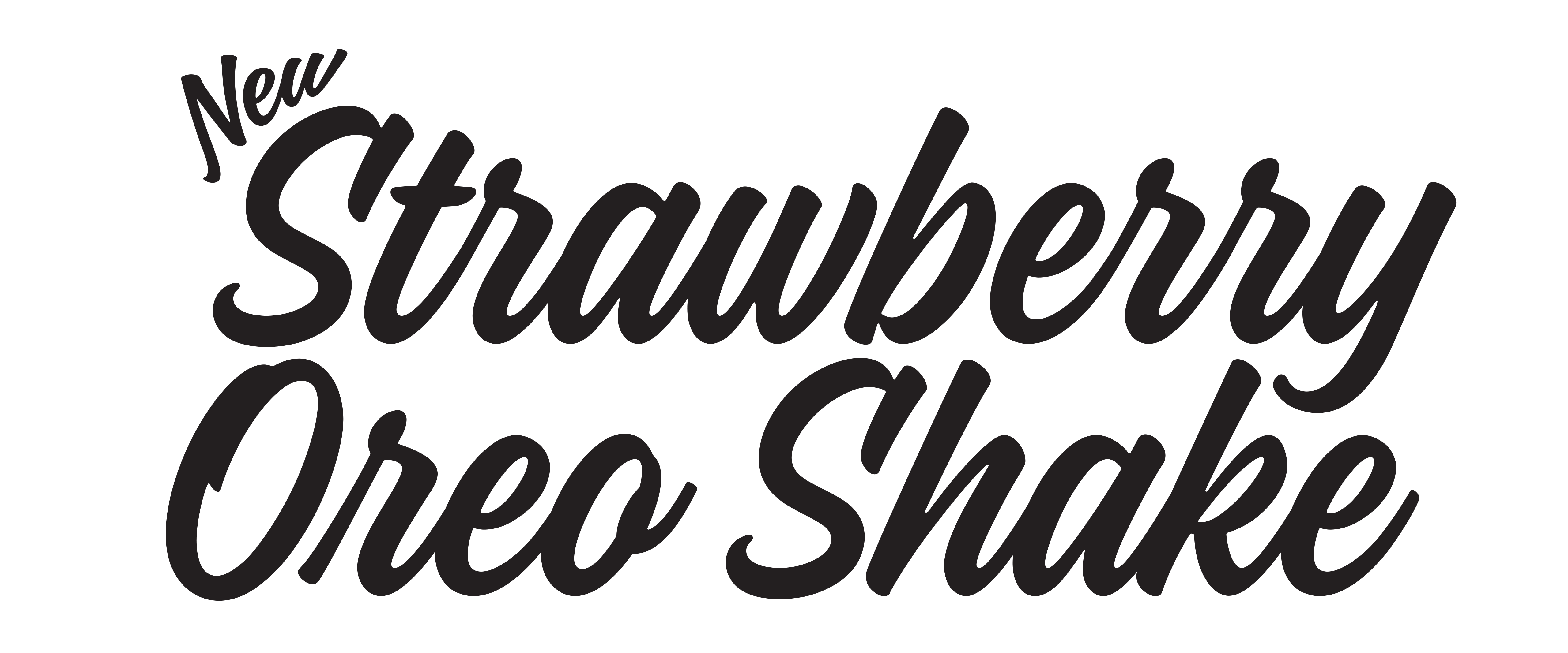 New strawberry oreo shake
