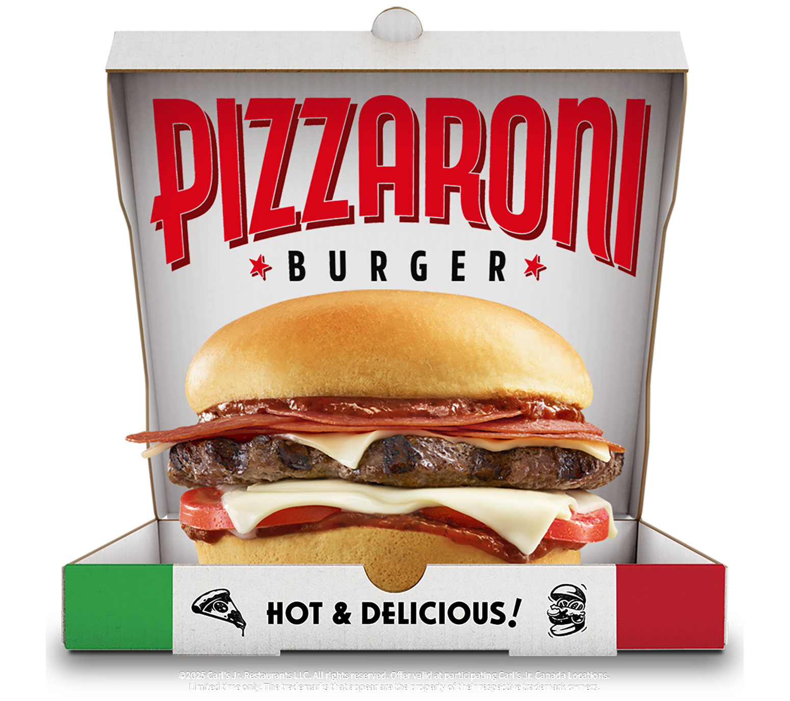 pepperoni cheese burger