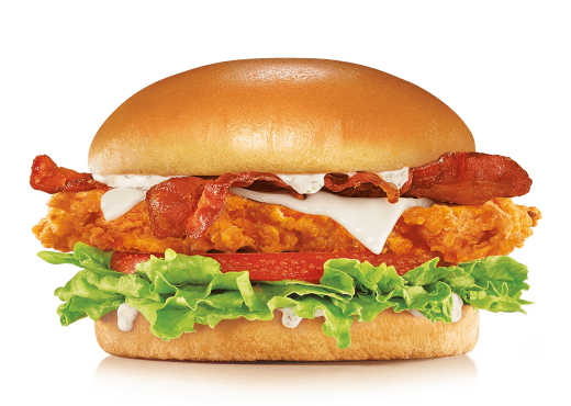 bacon swiss crispy chicken sandwich