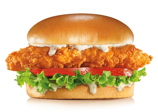 Ranch crispy chicken sandwich