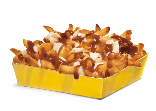 natural cut fries poutine cheese curds