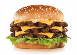 the really big triple cheese burger
